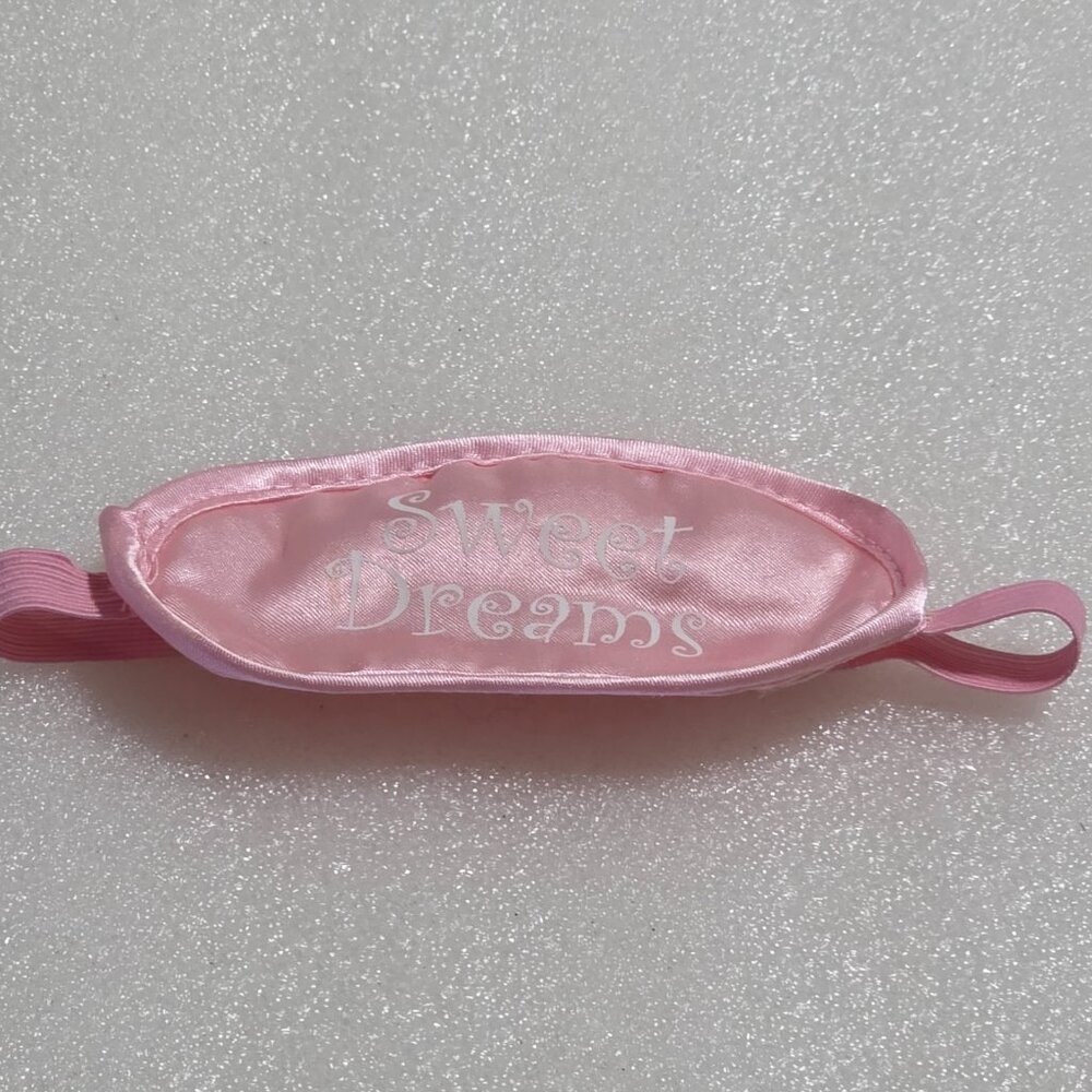 Build-A-Bear Workshop Pink Sweet Dreams Eye Mask Plush Toy Accessory Elastic